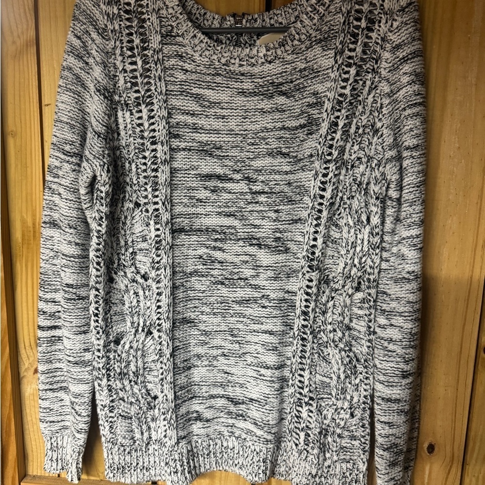 Michael Kors Black and White Knit Sweater